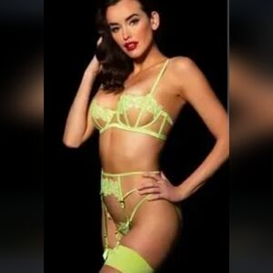 New Amelie set 30D Bra / small suspender and small brief by Honey Birdette